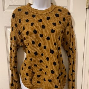 Madewell leopard painted spots sweater
